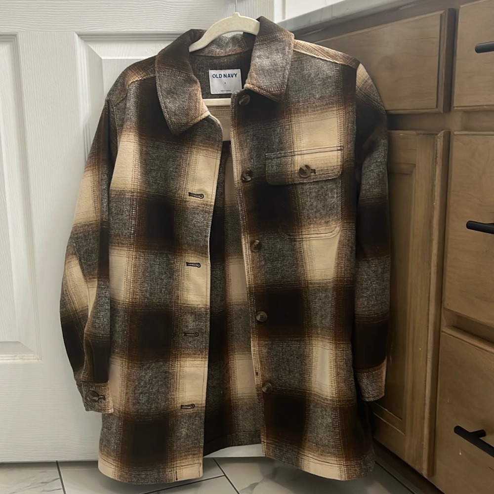 NWOT Plaid Old Navy Oversized Shacket